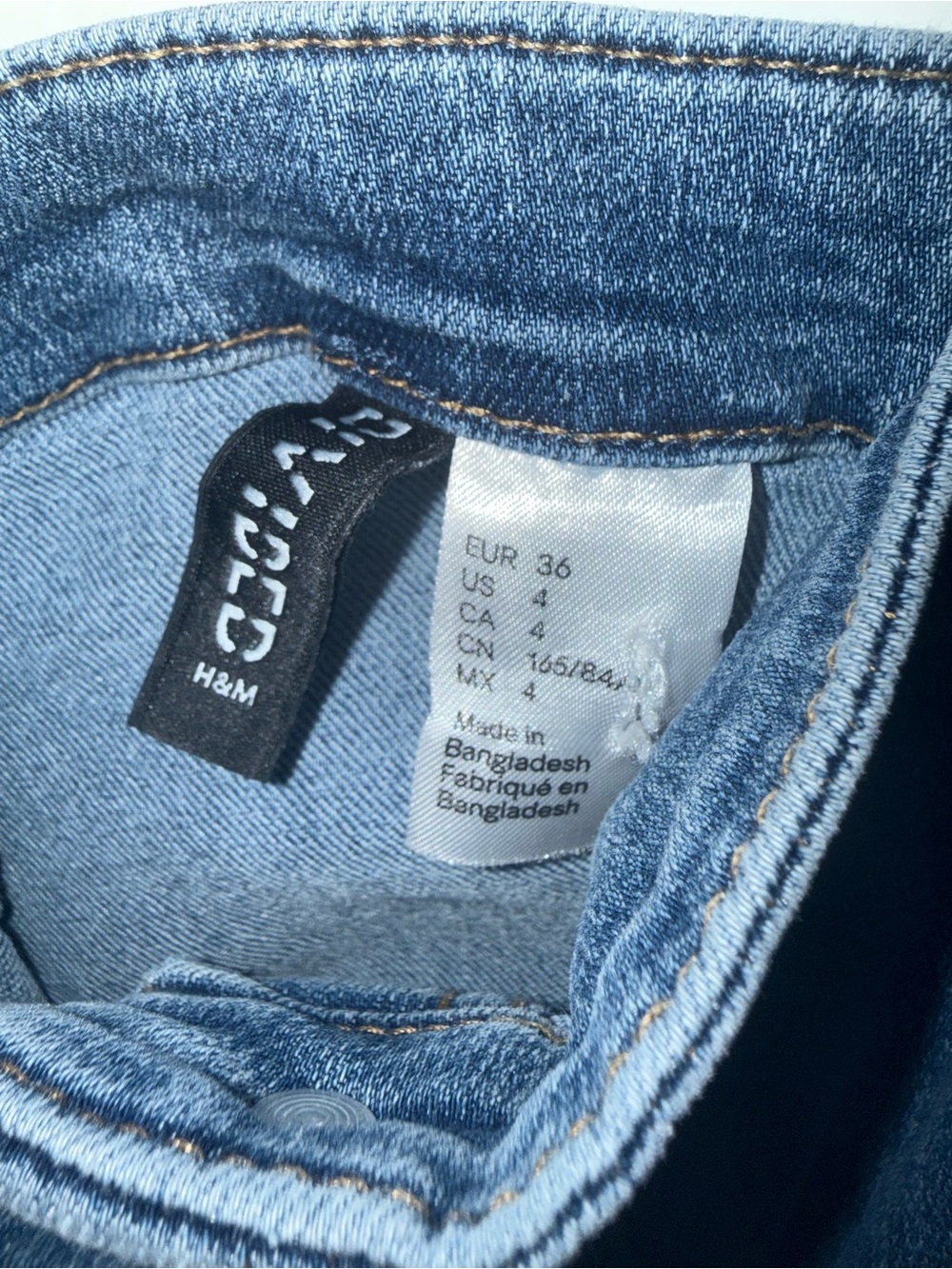 Divided Denim Button-Front Mini Dress - Blue - Picture 3 of 4